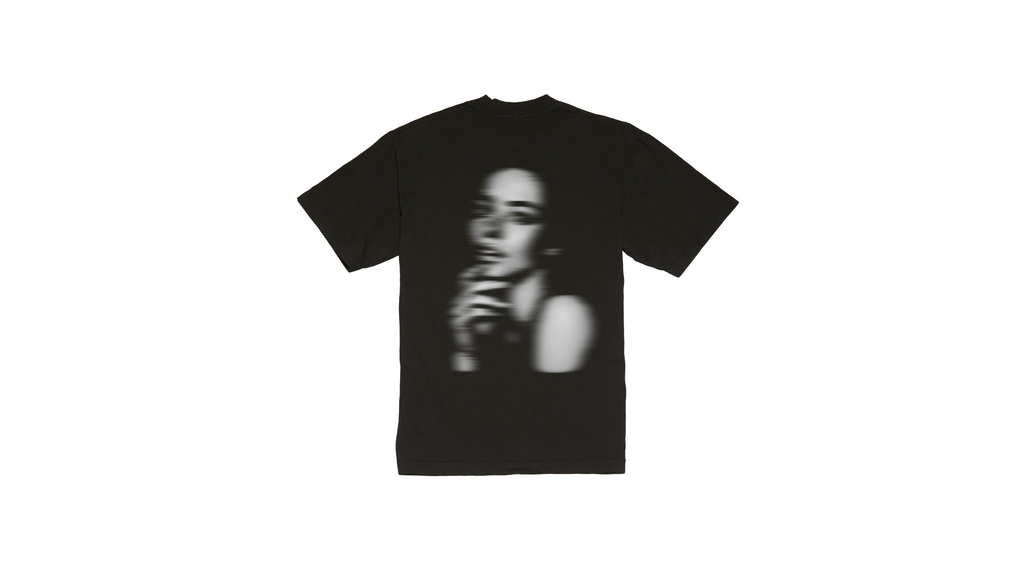 BLACK AND WHITE Y2K TEE